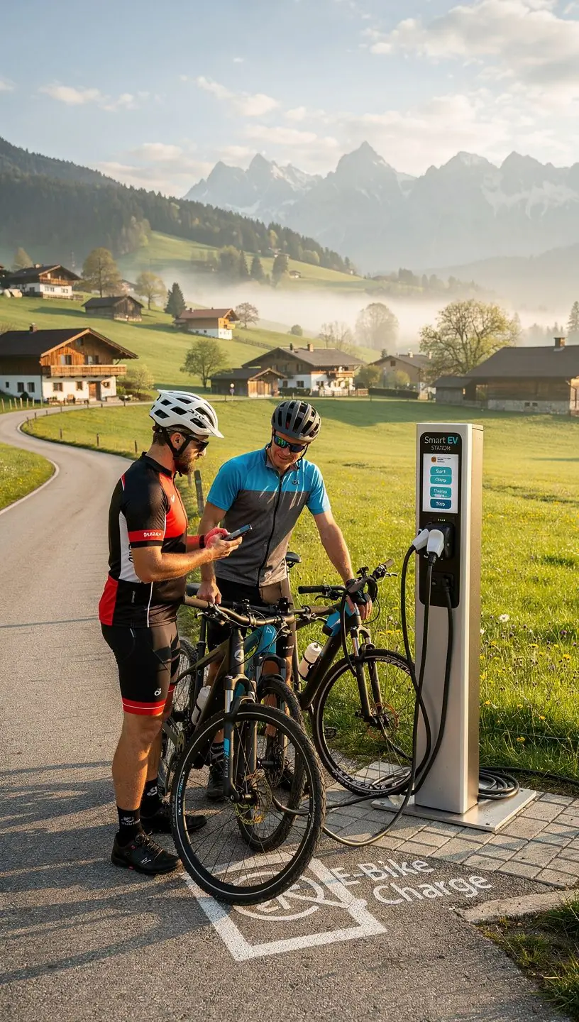 Intelligente Ladestation für Elektrofahrzeuge mit modernem Design